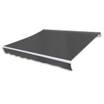 vidaXL Copertină reglabilă cu acționare manuală, 300 cm, antracit vidaXL Copertină reglabilă cu acționare manuală, 300 cm, antracit