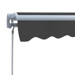 vidaXL Copertină reglabilă cu acționare manuală, 300 cm, antracit vidaXL Copertină reglabilă cu acționare manuală, 300 cm, antracit