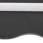 vidaXL Copertină reglabilă cu acționare manuală, 300 cm, antracit vidaXL Copertină reglabilă cu acționare manuală, 300 cm, antracit