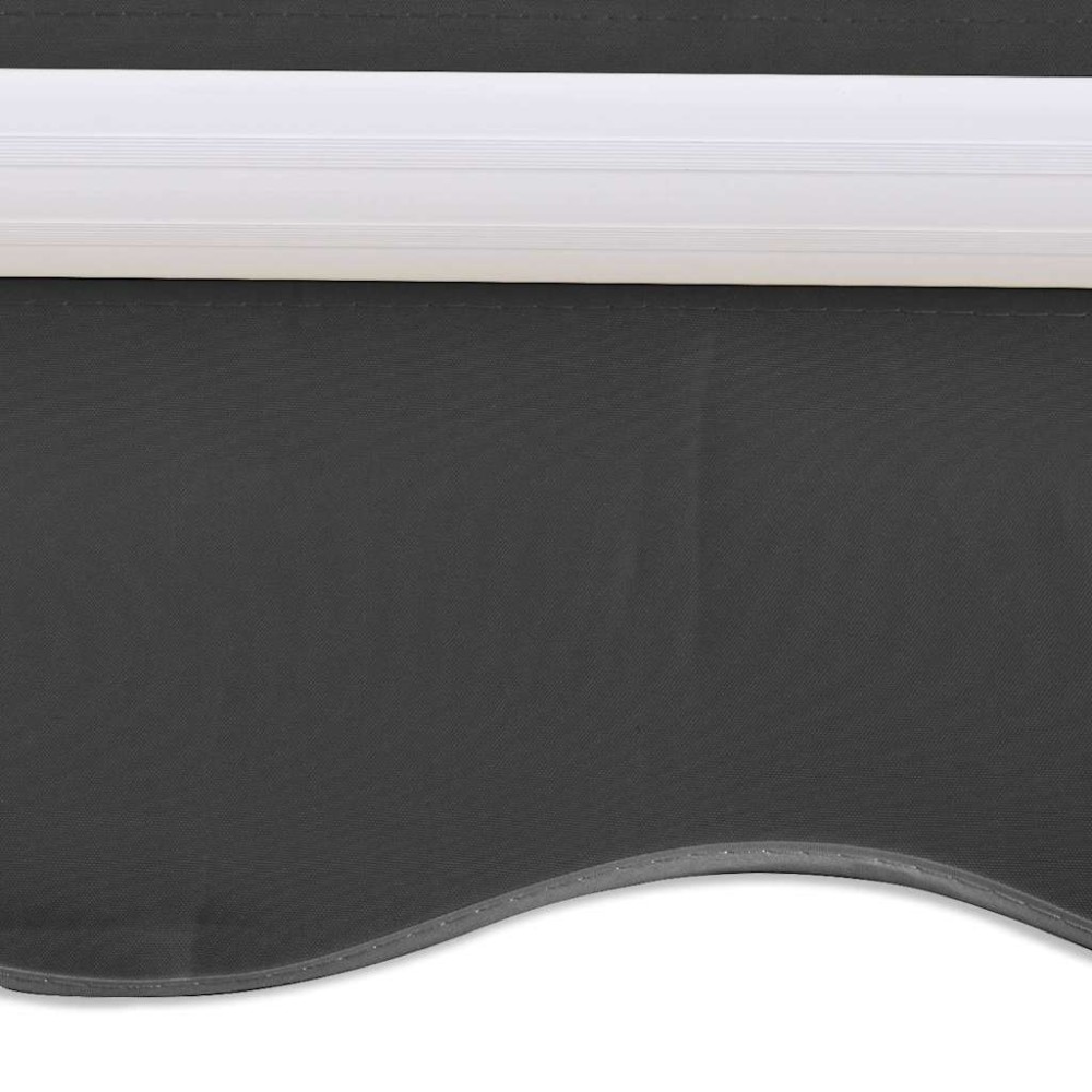 vidaXL Copertină pliabilă motorizată, 400 cm, antracit