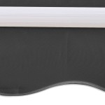 vidaXL Copertină pliabilă motorizată, 400 cm, antracit