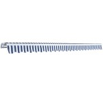 vidaXL Copertină pliabilă, acționată manual, albastru/alb, 500 cm vidaXL Copertină pliabilă, acționată manual, albastru/alb, 500 cm