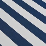 vidaXL Copertină pliabilă, acționată manual, albastru/alb, 500 cm vidaXL Copertină pliabilă, acționată manual, albastru/alb, 500 cm