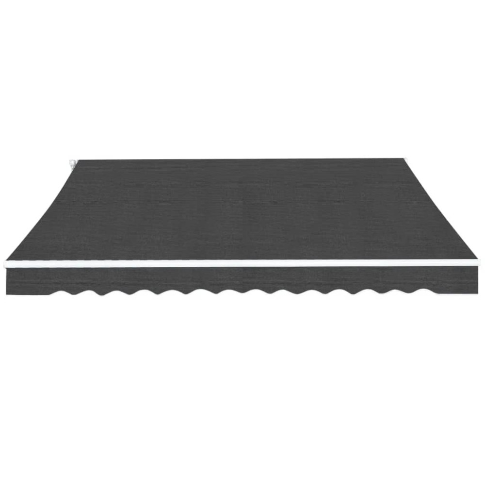 vidaXL Copertină pliabilă cu acționare manuală, 450 cm, antracit