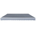vidaXL Copertină pliabilă cu acționare manuală, albastru/alb, 400 cm vidaXL Copertină pliabilă cu acționare manuală, albastru/alb, 400 cm