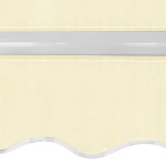 vidaXL Copertină pliabilă cu acționare manuală, 400 cm, crem vidaXL Copertină pliabilă cu acționare manuală, 400 cm, crem