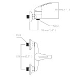 vidaXL Dușuri mixer, 2 buc. vidaXL Dușuri mixer, 2 buc.