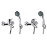 vidaXL Mixer pentru duș, 2 buc. vidaXL Mixer pentru duș, 2 buc.