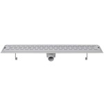 vidaXL Rigolă liniară de duș, 2 buc. 830x140 mm oțel inoxidabil, linii vidaXL Rigolă liniară de duș, 2 buc. 830x140 mm oțel inoxidabil, linii
