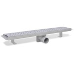 vidaXL Rigolă liniară de duș 2 buc. 630x140 mm, oțel inoxidabil, bule vidaXL Rigolă liniară de duș 2 buc. 630x140 mm, oțel inoxidabil, bule