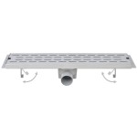 vidaXL Rigolă duș liniară, 2 buc., 730x140 mm, oțel inoxidabil, bule vidaXL Rigolă duș liniară, 2 buc., 730x140 mm, oțel inoxidabil, bule