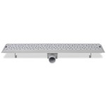 vidaXL Rigolă duș liniară, 2 buc., 730x140 mm, oțel inoxidabil, bule vidaXL Rigolă duș liniară, 2 buc., 730x140 mm, oțel inoxidabil, bule
