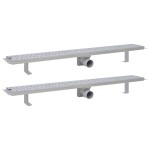 vidaXL Rigolă liniară de duș 2 buc. 930x140 mm oțel inoxidabil bule vidaXL Rigolă liniară de duș 2 buc. 930x140 mm oțel inoxidabil bule