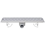 vidaXL Rigolă liniară de duș 2 buc. 930x140 mm oțel inoxidabil bule vidaXL Rigolă liniară de duș 2 buc. 930x140 mm oțel inoxidabil bule