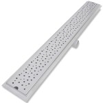 vidaXL Rigolă duș liniară, 2 buc., 1030x140 mm, oțel inoxidabil, bule vidaXL Rigolă duș liniară, 2 buc., 1030x140 mm, oțel inoxidabil, bule