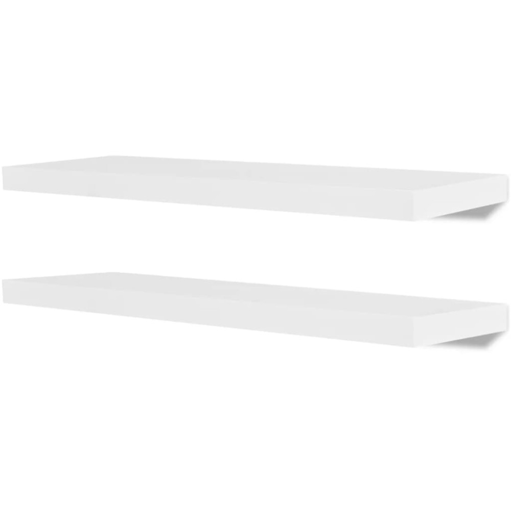 vidaXL Rafturi de perete, 4 buc., alb, 80 cm