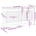 vidaXL Mască de calorifer, 2 buc., alb, 152 cm, MDF vidaXL Mască de calorifer, 2 buc., alb, 152 cm, MDF