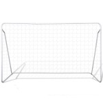vidaXL Porți de fotbal cu plasă, 2 buc, 240 x 90 x 150 cm, oțel vidaXL Porți de fotbal cu plasă, 2 buc, 240 x 90 x 150 cm, oțel
