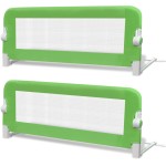 vidaXL Balustradă de protecție pat copii, 2 buc., verde, 102x42 cm vidaXL Balustradă de protecție pat copii, 2 buc., verde, 102x42 cm