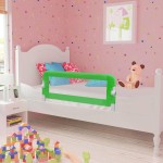 vidaXL Balustradă de protecție pat copii, 2 buc., verde, 102x42 cm vidaXL Balustradă de protecție pat copii, 2 buc., verde, 102x42 cm
