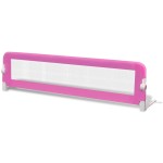 vidaXL Balustradă de protecție pat copii, 2 buc., roz, 150x42 cm vidaXL Balustradă de protecție pat copii, 2 buc., roz, 150x42 cm