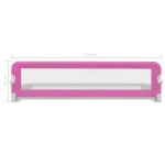 vidaXL Balustradă de protecție pat copii, 2 buc., roz, 150x42 cm vidaXL Balustradă de protecție pat copii, 2 buc., roz, 150x42 cm