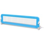 vidaXL Balustradă de protecție pat copii, 2 buc., albastru, 150x42 cm vidaXL Balustradă de protecție pat copii, 2 buc., albastru, 150x42 cm