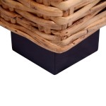 vidaXL Set de canapele de grădină cu perne, 2 piese, ratan natural vidaXL Set de canapele de grădină cu perne, 2 piese, ratan natural