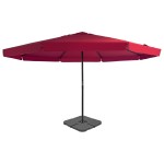 vidaXL Umbrelă de soare de grădină, bază portabilă, roșu vidaXL Umbrelă de soare de grădină, bază portabilă, roșu