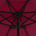 vidaXL Umbrelă de soare de grădină, bază portabilă, roșu vidaXL Umbrelă de soare de grădină, bază portabilă, roșu