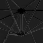 vidaXL Umbrelă de soare de grădină, bază portabilă, antracit vidaXL Umbrelă de soare de grădină, bază portabilă, antracit