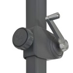 vidaXL Umbrelă de soare de grădină, bază portabilă, antracit vidaXL Umbrelă de soare de grădină, bază portabilă, antracit