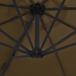 vidaXL Umbrelă de soare de grădină, bază portabilă, taupe vidaXL Umbrelă de soare de grădină, bază portabilă, taupe