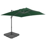 vidaXL Umbrelă de soare de grădină, bază portabilă, verde vidaXL Umbrelă de soare de grădină, bază portabilă, verde