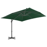 vidaXL Umbrelă de soare de grădină, bază portabilă, verde vidaXL Umbrelă de soare de grădină, bază portabilă, verde