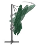 vidaXL Umbrelă de soare de grădină, bază portabilă, verde vidaXL Umbrelă de soare de grădină, bază portabilă, verde