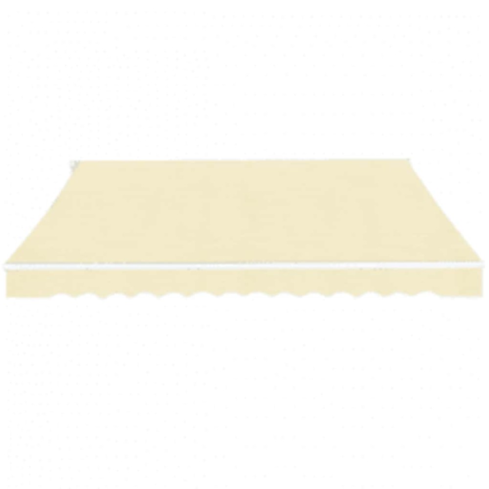 vidaXL Copertină pliabilă acționată manual, crem, 600 cm