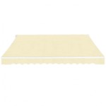 vidaXL Copertină pliabilă acționată manual, crem, 600 cm vidaXL Copertină pliabilă acționată manual, crem, 600 cm