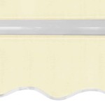 vidaXL Copertină pliabilă acționată manual, crem, 600 cm vidaXL Copertină pliabilă acționată manual, crem, 600 cm