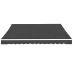 vidaXL Copertină pliabilă acționată manual, antracit, 600 cm vidaXL Copertină pliabilă acționată manual, antracit, 600 cm