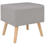 vidaXL Noptiere, 2 buc., gri, 40 x 35 x 40 cm, textil vidaXL Noptiere, 2 buc., gri, 40 x 35 x 40 cm, textil