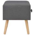 vidaXL Noptiere, 2 buc., gri închis, 40x35x40 cm, material textil vidaXL Noptiere, 2 buc., gri închis, 40x35x40 cm, material textil