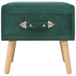 vidaXL Noptiere, 2 buc., verde, 40 x 35 x 40 cm, catifea vidaXL Noptiere, 2 buc., verde, 40 x 35 x 40 cm, catifea