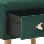 vidaXL Noptiere, 2 buc., verde, 40 x 35 x 40 cm, catifea vidaXL Noptiere, 2 buc., verde, 40 x 35 x 40 cm, catifea