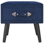 vidaXL Noptiere, 2 buc., albastru, 40 x 35 x 40 cm, catifea vidaXL Noptiere, 2 buc., albastru, 40 x 35 x 40 cm, catifea