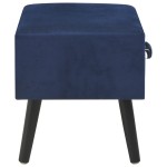 vidaXL Noptiere, 2 buc., albastru, 40 x 35 x 40 cm, catifea vidaXL Noptiere, 2 buc., albastru, 40 x 35 x 40 cm, catifea