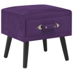 vidaXL Noptiere, 2 buc., mov închis, 40 x 35 x 40 cm, catifea vidaXL Noptiere, 2 buc., mov închis, 40 x 35 x 40 cm, catifea