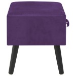 vidaXL Noptiere, 2 buc., mov închis, 40 x 35 x 40 cm, catifea vidaXL Noptiere, 2 buc., mov închis, 40 x 35 x 40 cm, catifea