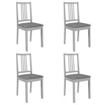 vidaXL Set mobilier de bucătărie, 5 piese, gri, MDF