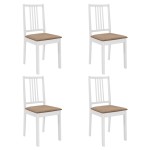 vidaXL Set de mobilier de bucătărie, 5 piese, alb, MDF vidaXL Set de mobilier de bucătărie, 5 piese, alb, MDF